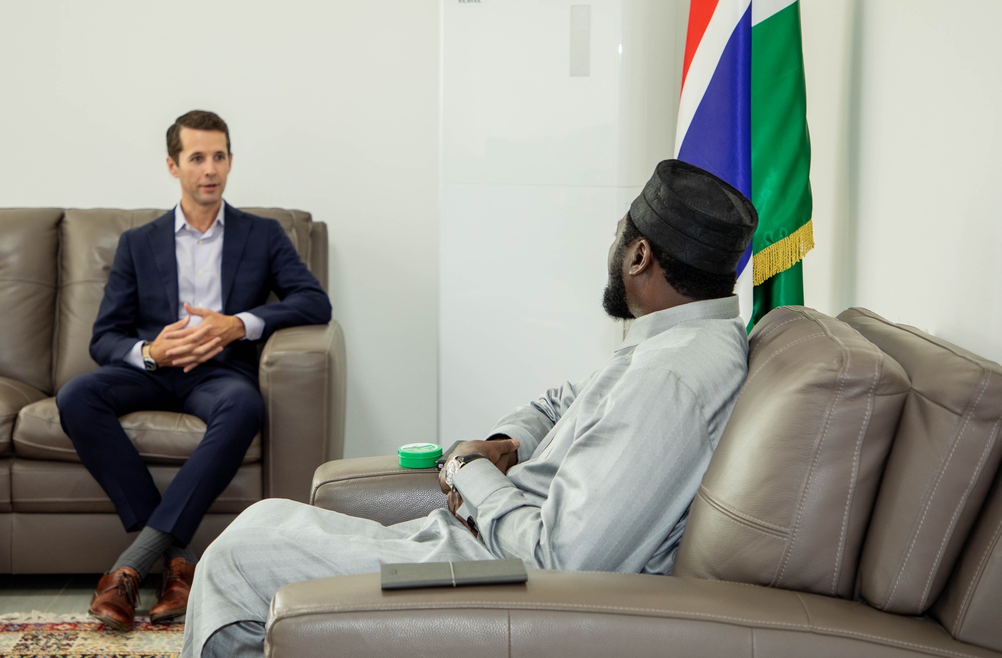 Ben MacWilliams, Starlink’s Director of Global Licensing and Activation, met with Dr. Tangara at his office in Banjul on July 23, 2024.