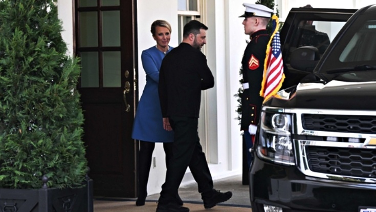 Zelenski leaving white House