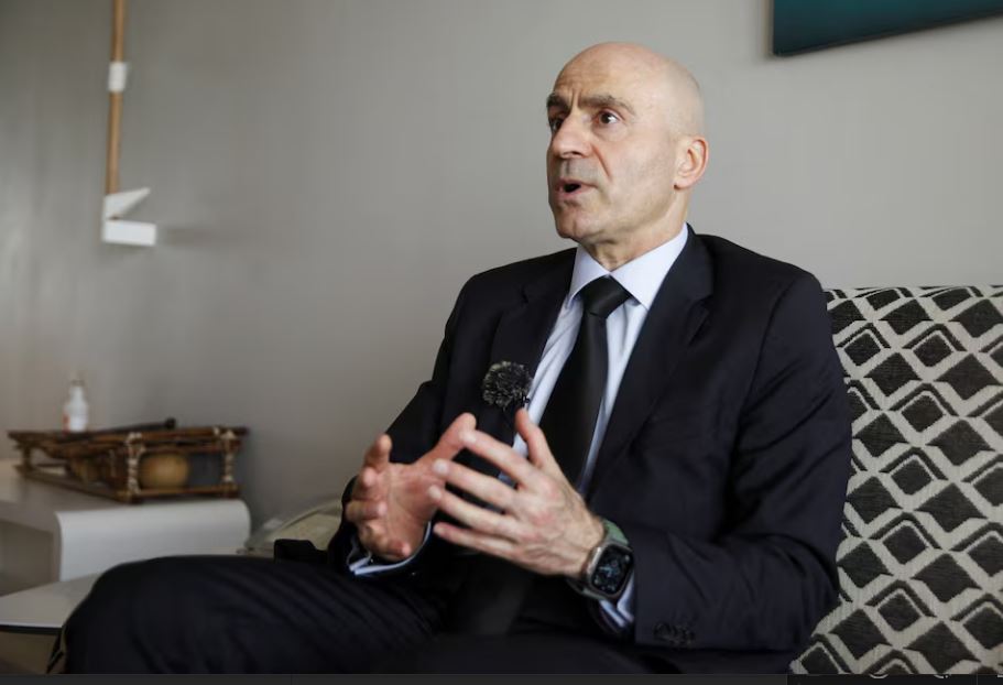 Edward R. Gemayel, the International Monetary Fund representative for Senegal speaks during an interview in Dakar, Senegal, March 24, 2025. REUTERS/Ngouda Dione