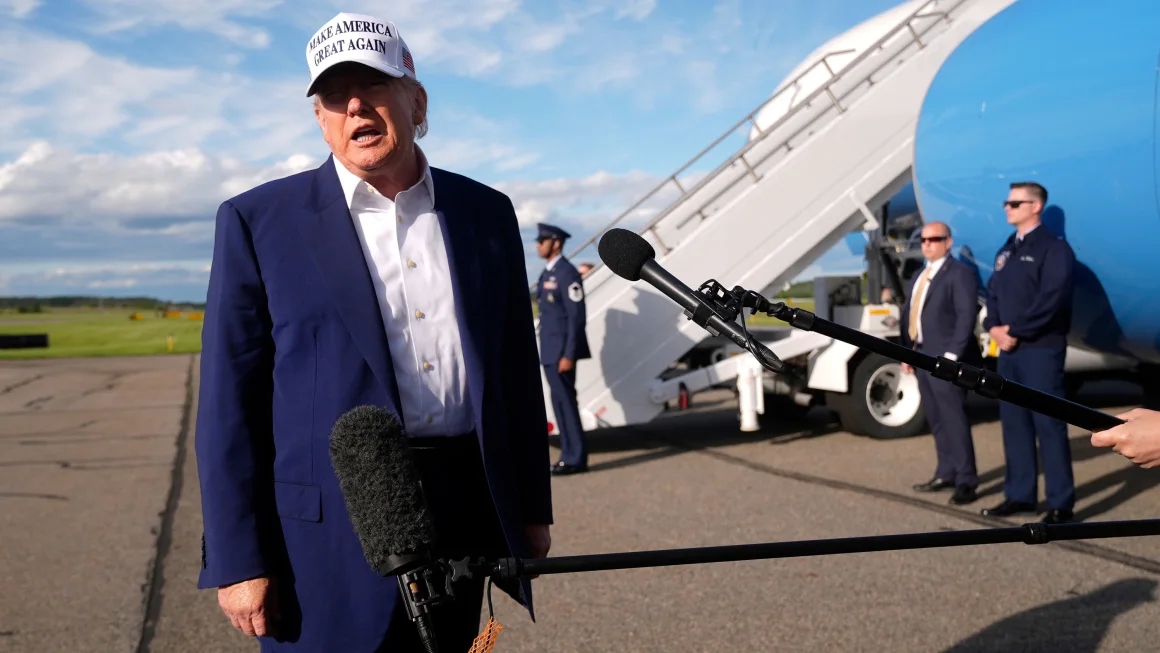 Trump at Airport