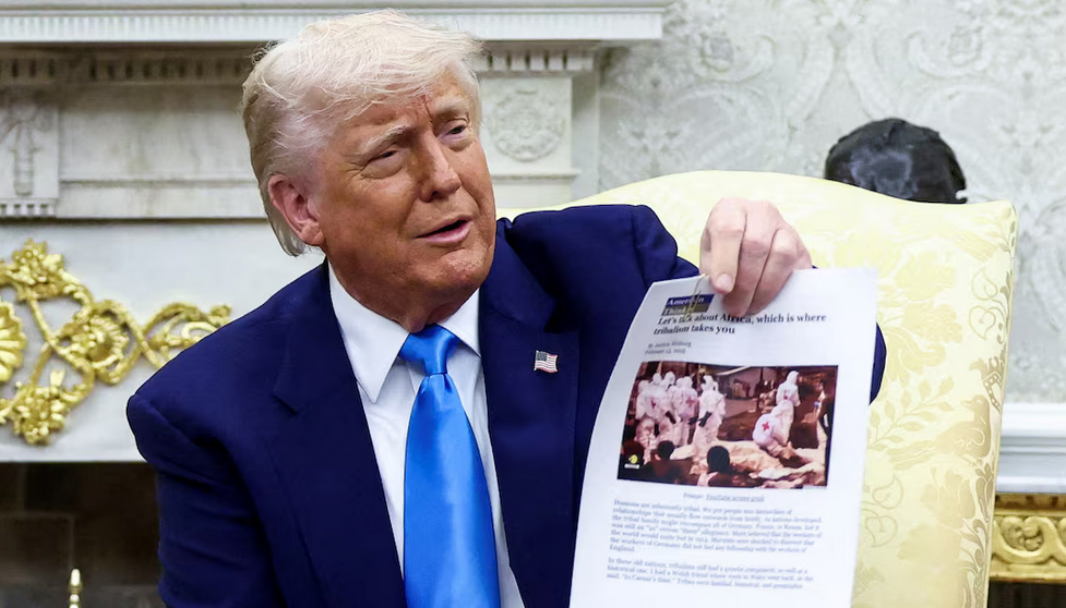 Trump south Africa false picture