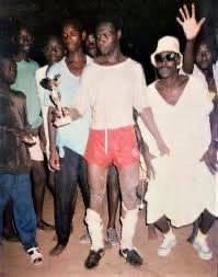 Alieu Badara celebrates with fans