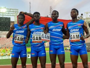 Gambian athletes at the African games