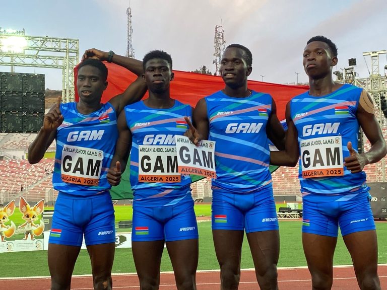 Gambian athletes at the African games